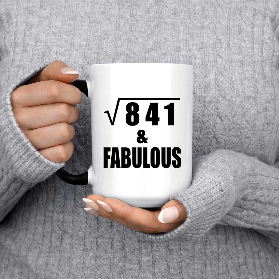 29th Birthday Square Root of 841 & Fabulous - 15oz Color Changing Mug