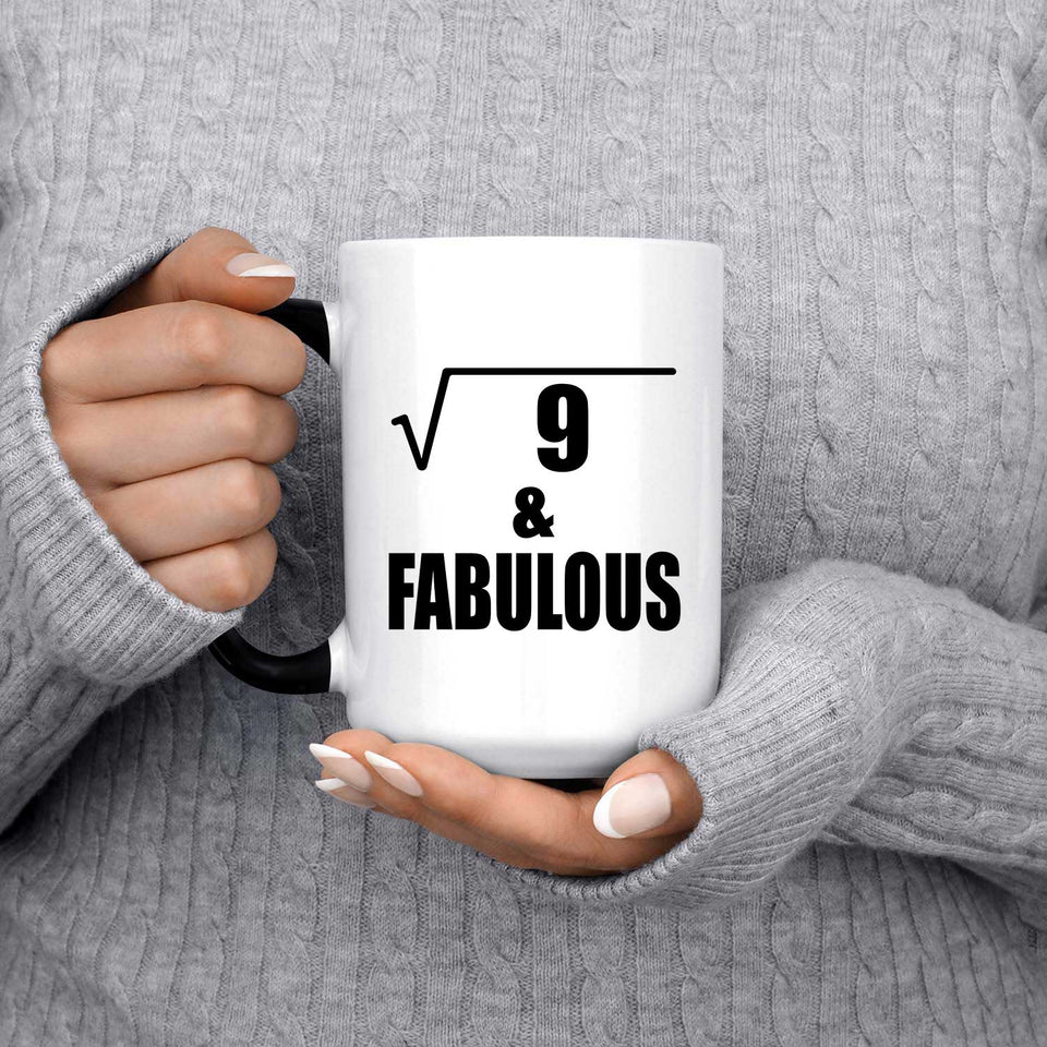 3rd Birthday Square Root of 9 & Fabulous - 15oz Color Changing Mug