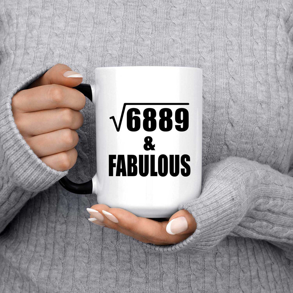 83rd Birthday Square Root of 6889 & Fabulous - 15oz Color Changing Mug