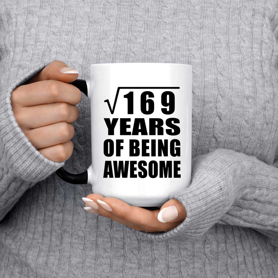 13th Birthday Square Root of 169 Years of Being Awesome - 15oz Color Changing Mug