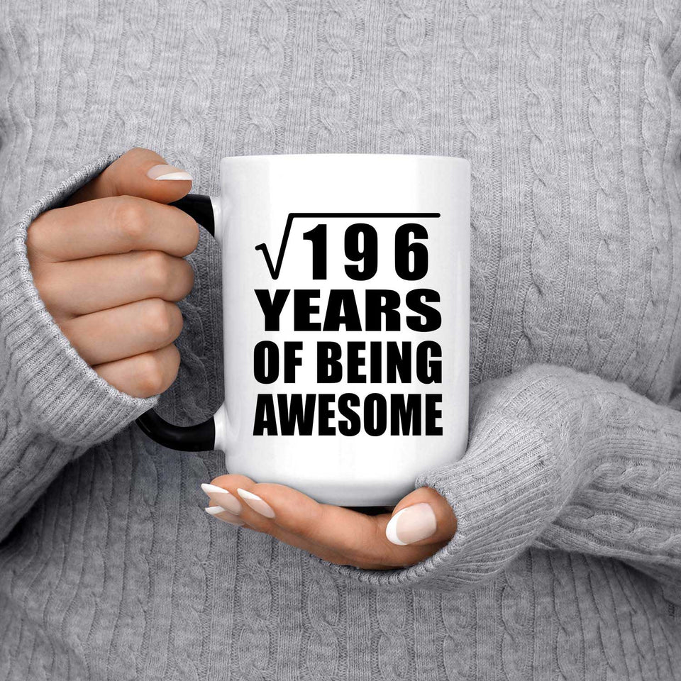 14th Birthday Square Root of 196 Years of Being Awesome - 15oz Color Changing Mug