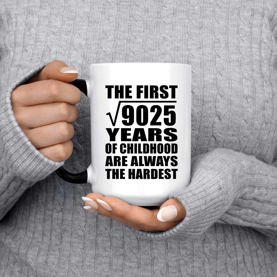 95th Birthday Square Root of 9025 Years of Childhood - 15oz Color Changing Mug