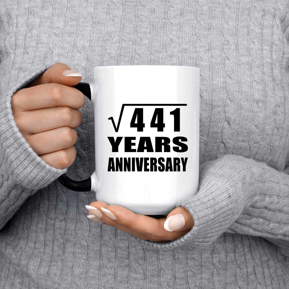 21st Anniversary Square Root of 441 Years Anniversary - 15oz Color Changing Mug