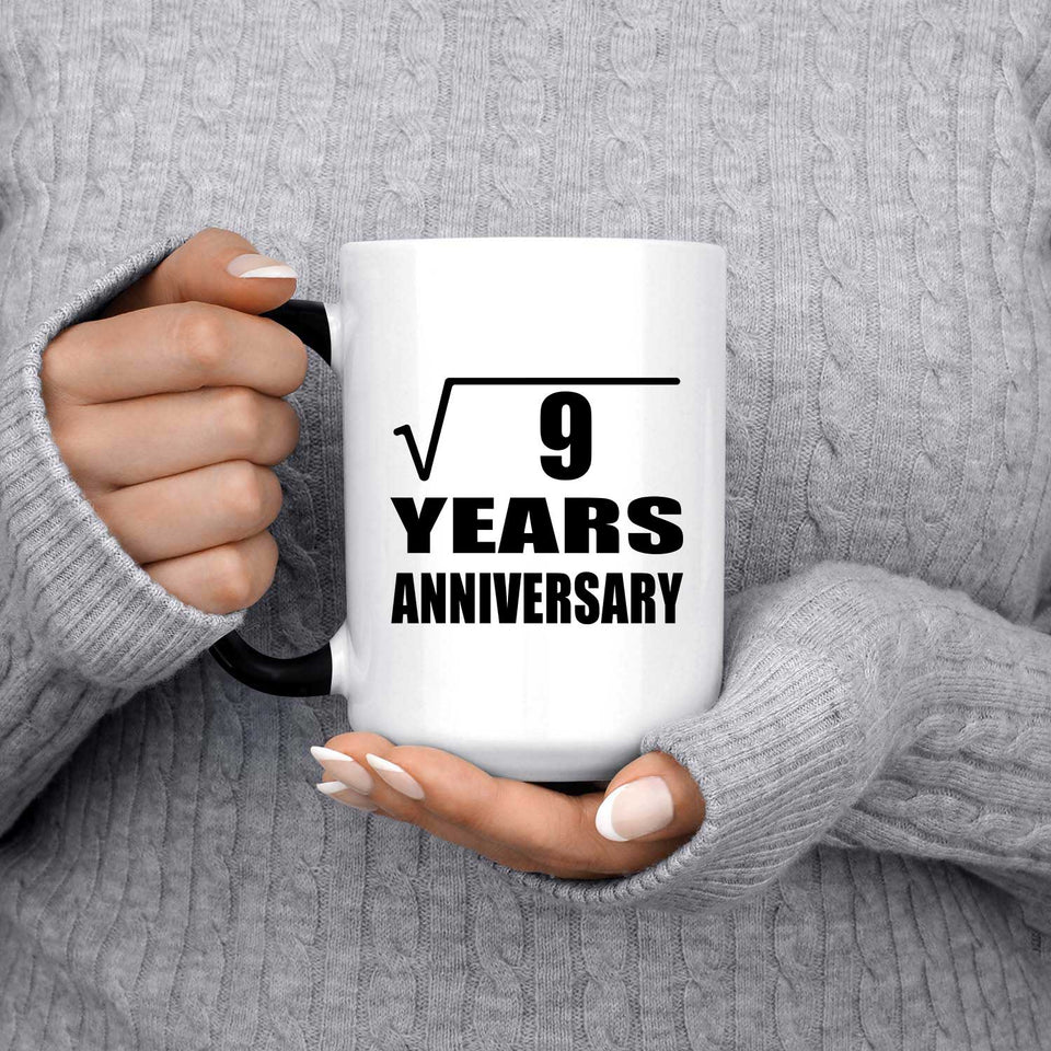 3rd Anniversary Square Root of 9 Years Anniversary - 15oz Color Changing Mug