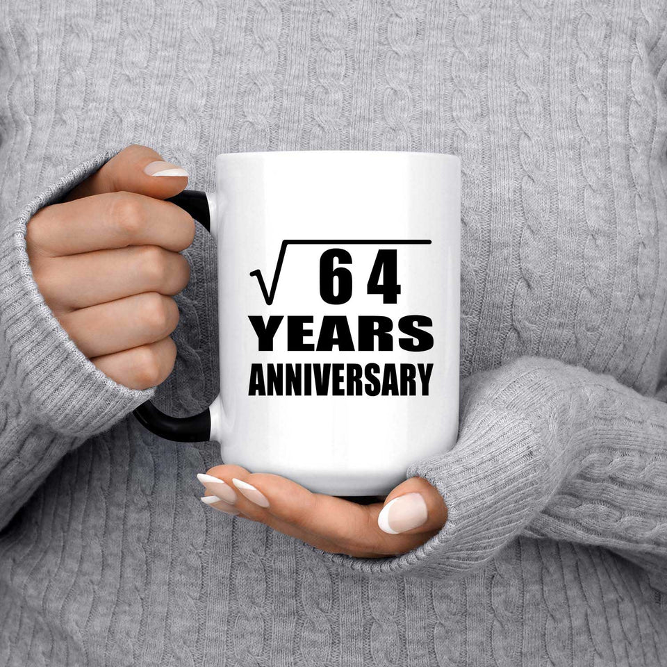 8th Anniversary Square Root of 64 Years Anniversary - 15oz Color Changing Mug