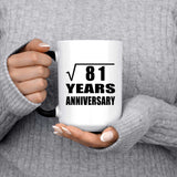 9th Anniversary Square Root of 81 Years Anniversary - 15oz Color Changing Mug