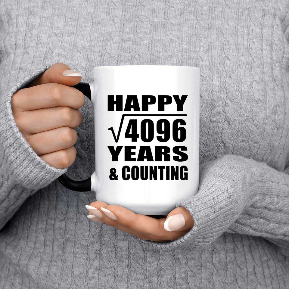 Happy 64th Anniversary Square Root of 4096 Years & Counting - 15oz Color Changing Mug
