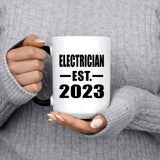 Electrician Established EST. 2023 - 15oz Color Changing Mug