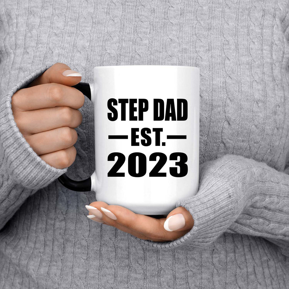 Step Dad Established EST. 2023 - 15oz Color Changing Mug