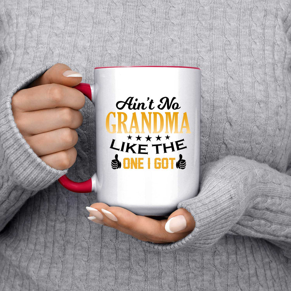 Ain't No Grandma Like The One I Got - 15oz Accent Mug Red