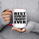 Best Respiratory Therapist Ever - 15oz Accent Mug Red