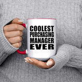 Coolest Purchasing Manager Ever - 15oz Accent Mug Red