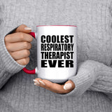 Coolest Respiratory Therapist Ever - 15oz Accent Mug Red