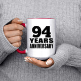 94th Anniversary 94 Years - 15oz Accent Mug Red