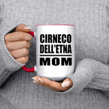 Cirneco Dell'etna Mom - 15oz Accent Mug Red