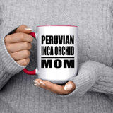 Peruvian Inca Orchid Mom - 15oz Accent Mug Red