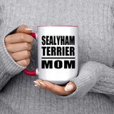 Sealyham Terrier Mom - 15oz Accent Mug Red