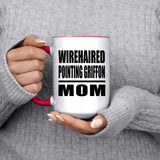 Wirehaired Pointing Griffon Mom - 15oz Accent Mug Red