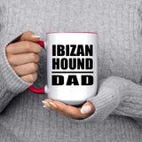 Ibizan Hound Dad - 15oz Accent Mug Red