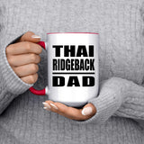 Thai Ridgeback Dad - 15oz Accent Mug Red