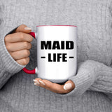 Maid Life - 15oz Accent Mug Red