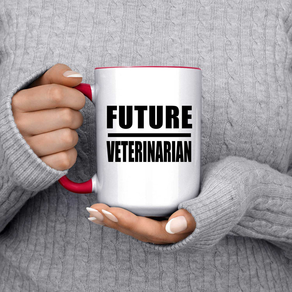 Future Veterinarian - 15oz Accent Mug Red