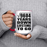 98th Anniversary Square Root of 9604 Years Lifetime To Go - 15oz Accent Mug Red