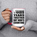 67th Anniversary Square Root of 4489 Years Who's Counting - 15oz Accent Mug Red