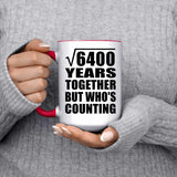 80th Anniversary Square Root of 6400 Years Who's Counting - 15oz Accent Mug Red