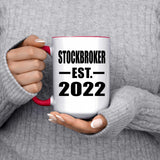 Stockbroker Established EST. 2022 - 15oz Accent Mug Red