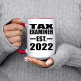 Tax Examiner Established EST. 2022 - 15oz Accent Mug Red