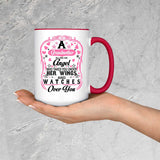 Grandmother Is An Angel Takes You Under Her Wings - 15oz Accent Mug Red