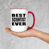 Best Scientist Ever - 15oz Accent Mug Red