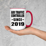 Air Traffic Controller Since 2019 - 15oz Accent Mug Red
