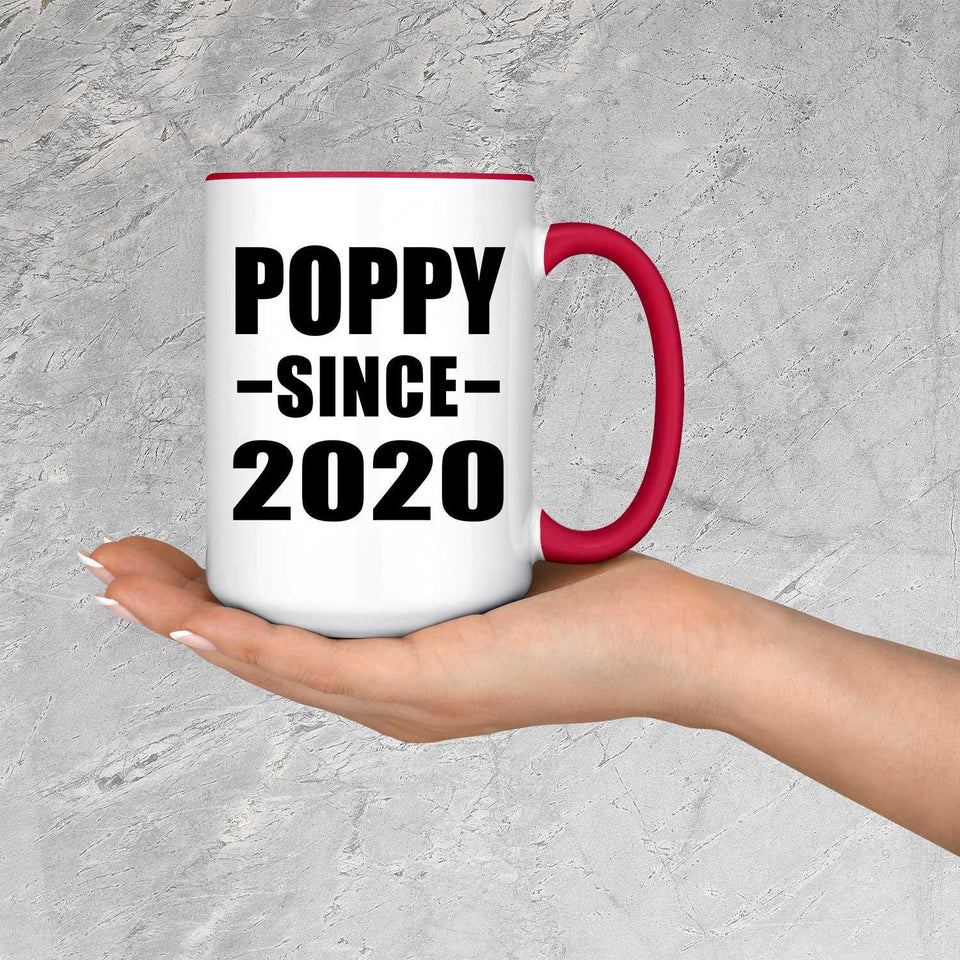 Poppy Since 2020 - 15oz Accent Mug Red