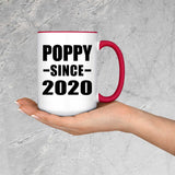 Poppy Since 2020 - 15oz Accent Mug Red