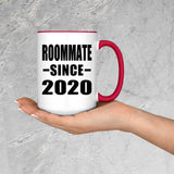 Roommate Since 2020 - 15oz Accent Mug Red