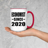 Economist Since 2020 - 15oz Accent Mug Red