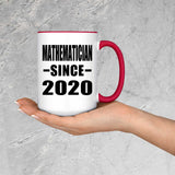 Mathematician Since 2020 - 15oz Accent Mug Red