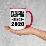 Physician Assistant Since 2020 - 15oz Accent Mug Red
