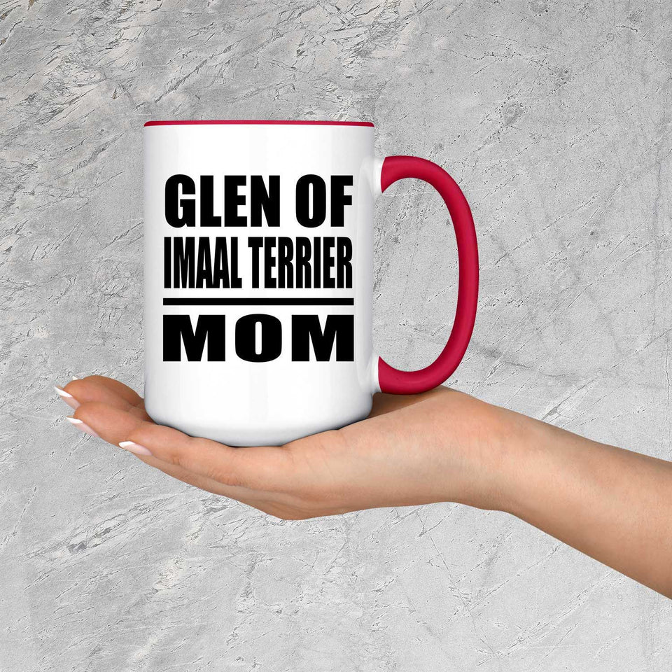 Glen Of Imaal Terrier Mom - 15oz Accent Mug Red