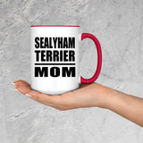 Sealyham Terrier Mom - 15oz Accent Mug Red