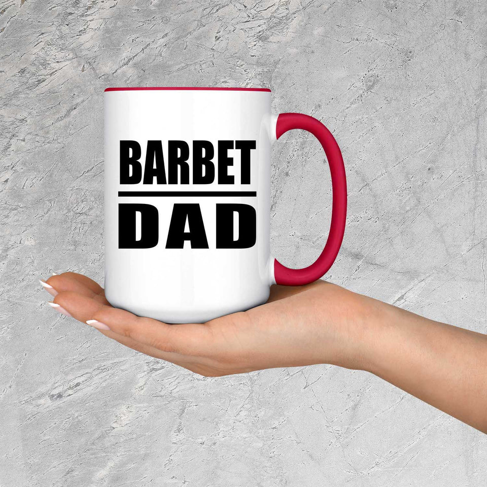 Barbet Dad - 15oz Accent Mug Red
