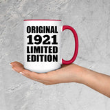 103rd Birthday Original 1921 Limited Edition - 15oz Accent Mug Red