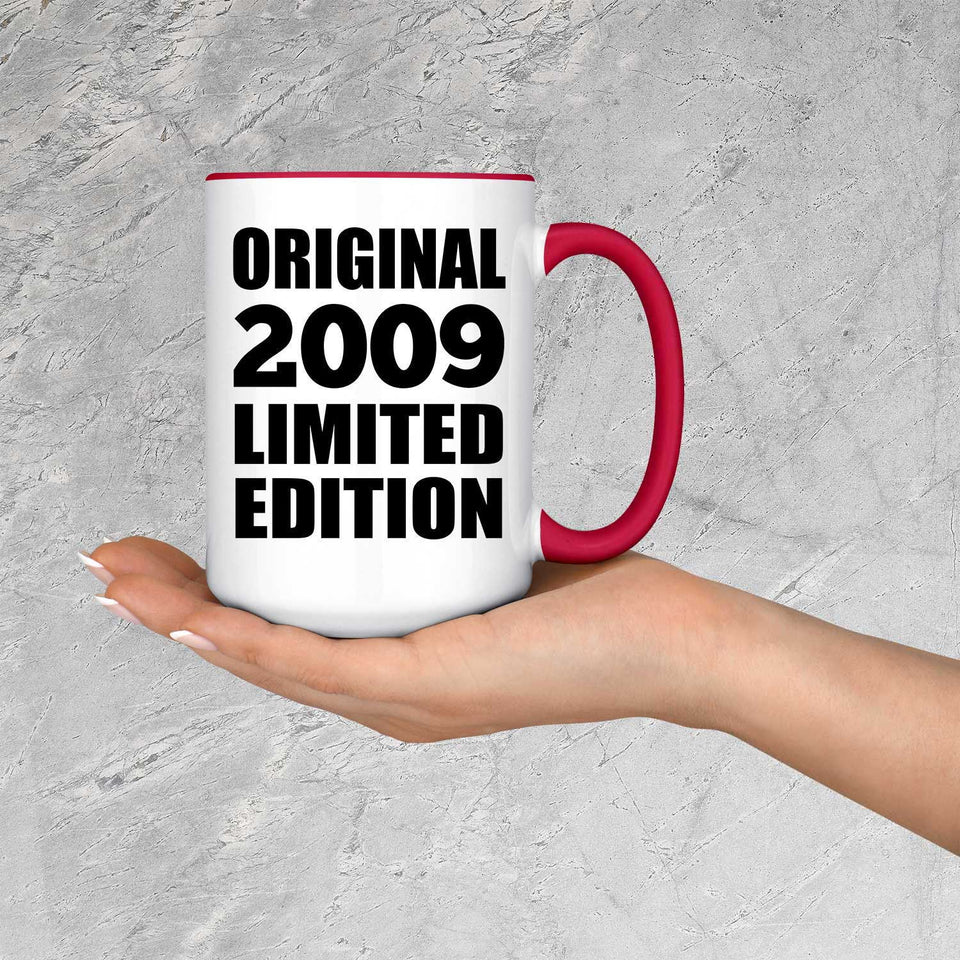 15th Birthday Original 2009 Limited Edition - 15oz Accent Mug Red