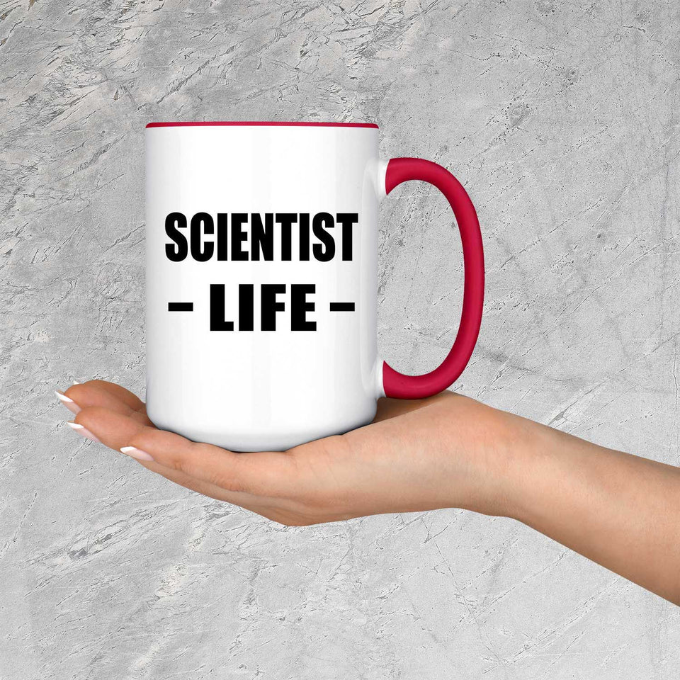 Scientist Life - 15oz Accent Mug Red