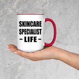 Skincare Specialist Life - 15oz Accent Mug Red