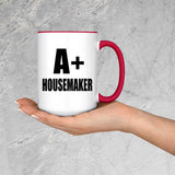 A+ Housemaker - 15oz Accent Mug Red