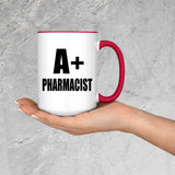 A+ Pharmacist - 15oz Accent Mug Red