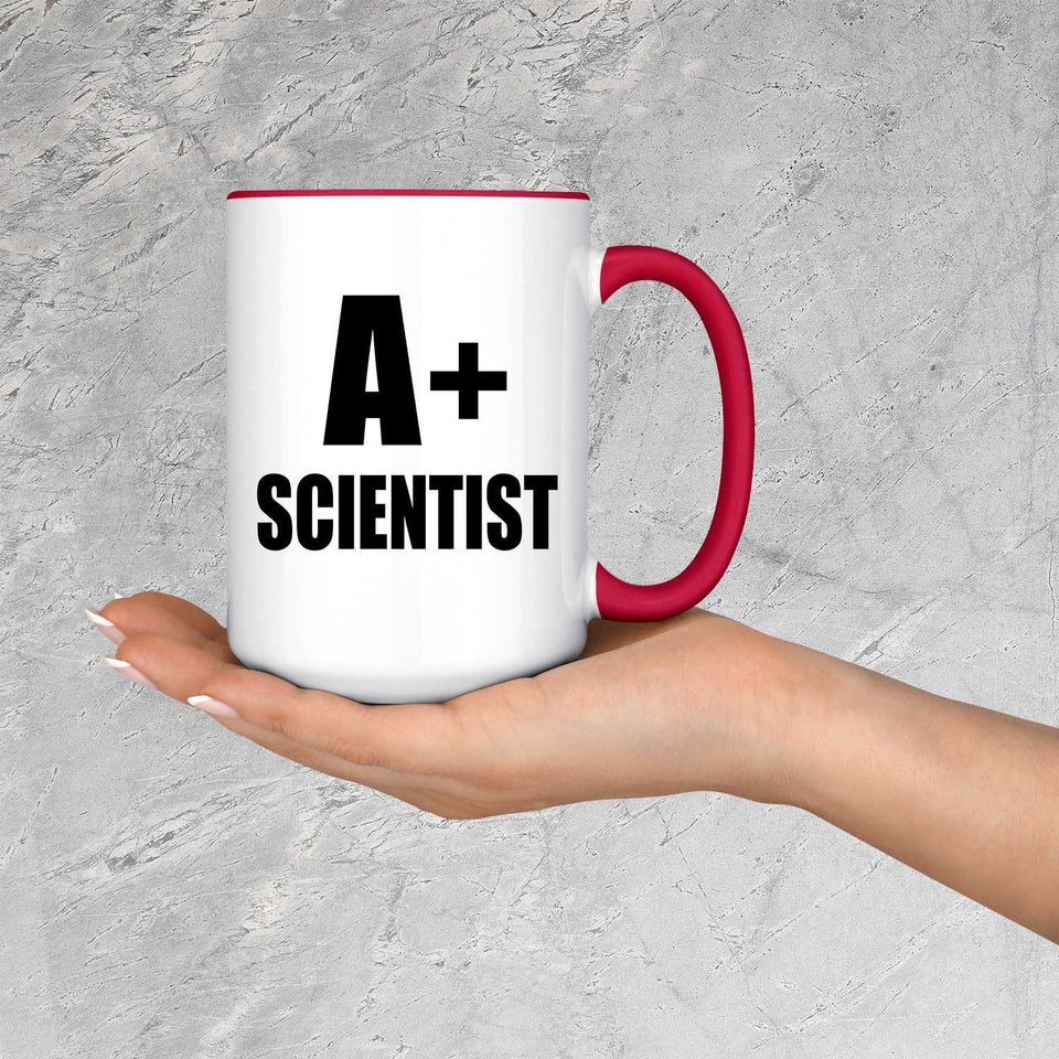 A+ Scientist - 15oz Accent Mug Red